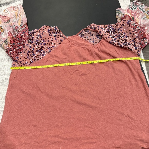 Umgee Pink Linen Long Sleeve Shirt - Picture 7 of 8